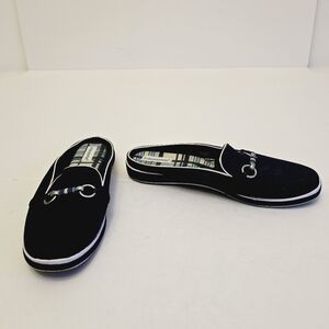 Grasshoppers Women's Mules Slip on Shoes Buckle Navy Blue Size 8